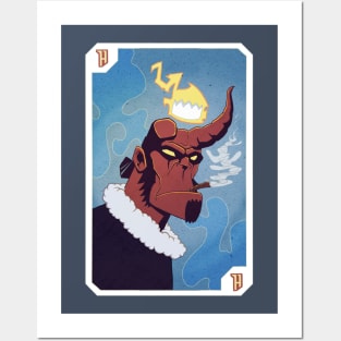 Hellboy in winter! Posters and Art